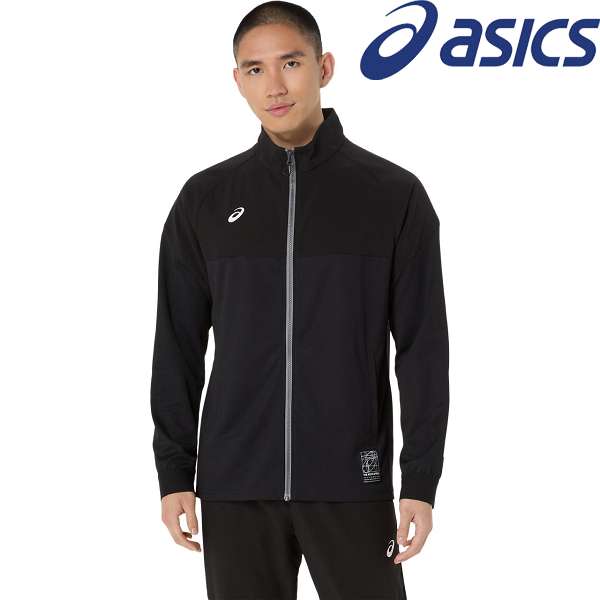 ◆◆ ＜アシックス＞ ASICS ドライハイブリッドストレッチニットジャケット 2031F169 (001：パフォーマンスブラック) メンズ 2031F169-001｜ガイナバザール