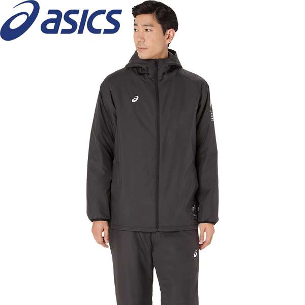 ◆◆ <アシックス> ASICS 中わたウインドブレーカーフーディー 2031F177 (001:パフォーマンスブラック) メンズ 2031F177-001|ガイナバザール