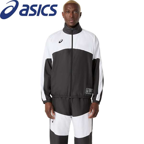 ◆◆ ＜アシックス＞ ASICS ジャケット 2063A436 (001：パフォーマンスブラック×ブリリアントホワイト) メンズ　ウインドブレーカー