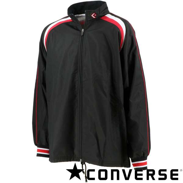 ◆◆◎ ＜コンバース＞ CONVERSE ウォームアップジャケット CB162506S (1911：黒いこと×白いこと)