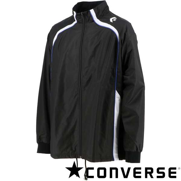 ◆◆◎ ＜コンバース＞ CONVERSE ウォームアップジャケット CB162501S (1911：黒いこと×白いこと)