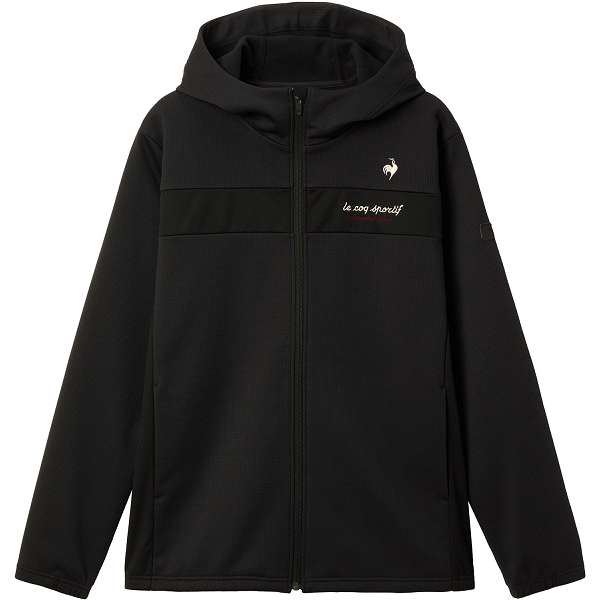 ◆◆○ ＜ルコック＞ le coq sportif 防風ストレッチワッフルボンディングアウター LT5FWB60M (BK00：ブラック)