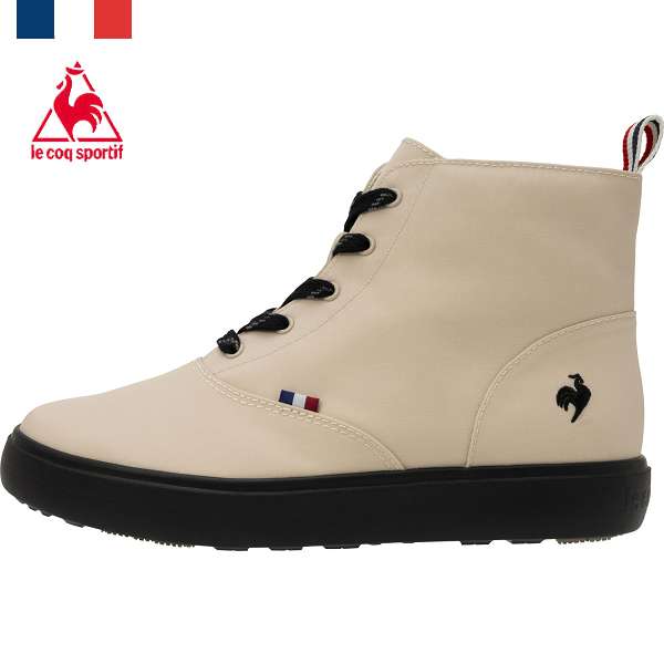 ◆◆○ ＜ルコック＞ le coq sportif LCS テルナ III MID R/TELUNA III MID R LU5SRS04LZ (BGBK：ベージュ/黒いこと)