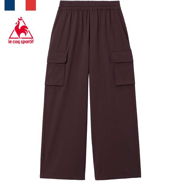 ◆◆○ ＜ルコック＞ le coq sportif リブクロス カーゴパンツ LU5FLP00L (WR00：ワインレッド)