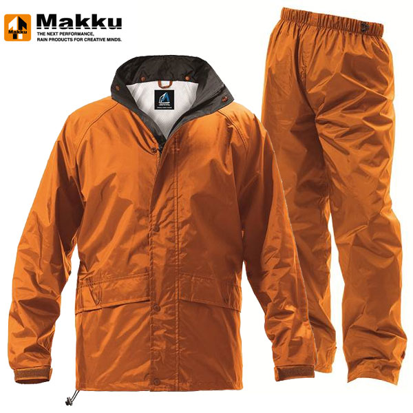 ◆◆ ＜マック＞ MAKKU フェニックス2 上下セット AS7400 (ORANG) レインスーツ