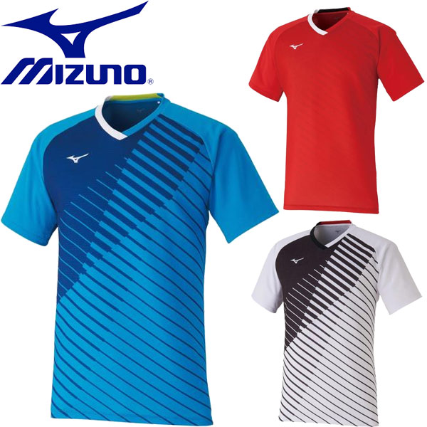 送料無料 メール便発送 ミズノ Mizuno ユニセックス クイックドライゲームシャツ テニス バドミントン 半袖シャツ 62ja0007 Runawayapricot Com