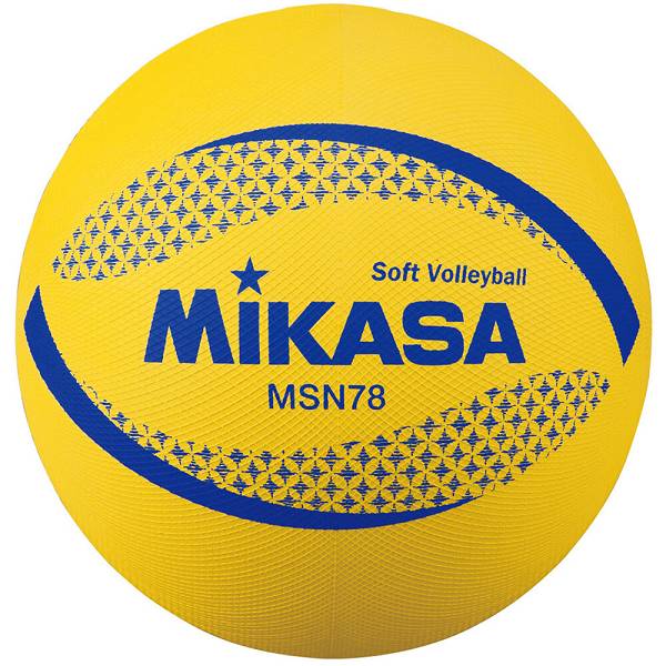 ミカサ Mikasa 素敵でユニークな カラーソフトバレーボール バレーボール 黄 Msn78y