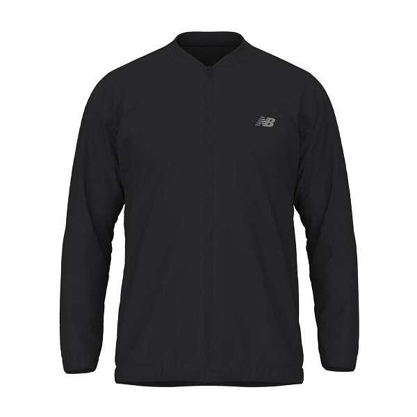 ◆◆ ＜ニューバランス＞ NEW BALANCE ストレッチウーブンボンバージャケット MJ41017 (BK)