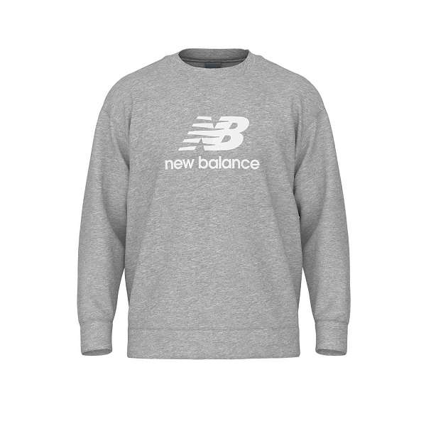 ◆◆ ＜ニューバランス＞ NEW BALANCE Sport Essentials Stacked Logo スウェットクルー MT41500 (AG)