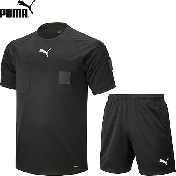 ◆◆電子メイル便送りとどける ＜ピューマ＞ PUMA 半袖レフリーシャツ＆レフリーパンツ メンズ 申し渡す装置 上下書き割り 蹴球 705377-656330