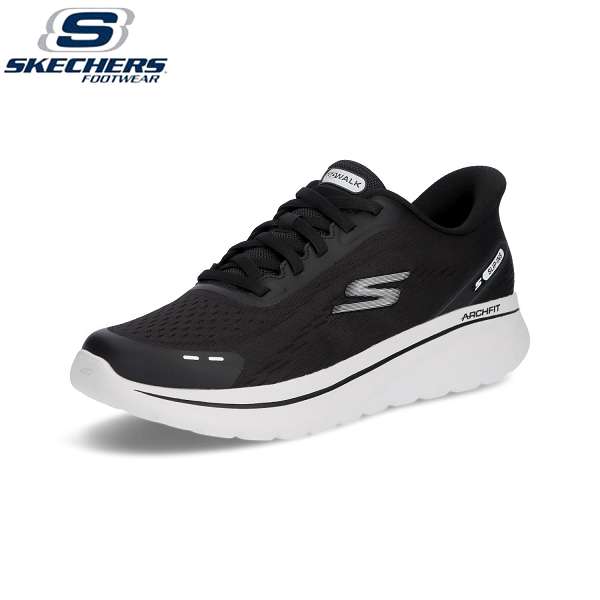 ◆◆ ＜スケッチャーズ＞ SKECHERS GO WALK ARCH FIT N-JOY-NOBEND 217075 (BKW) スニーカー