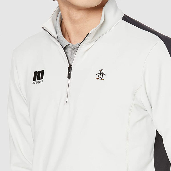 送料無料メール便発送即納可☆【Munsingwear】マンシングウェアハーフZIPカットソーメンズゴルフMEMPJL52