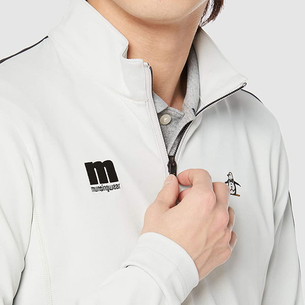送料無料メール便発送即納可☆【Munsingwear】マンシングウェアハーフZIPカットソーメンズゴルフMEMPJL52