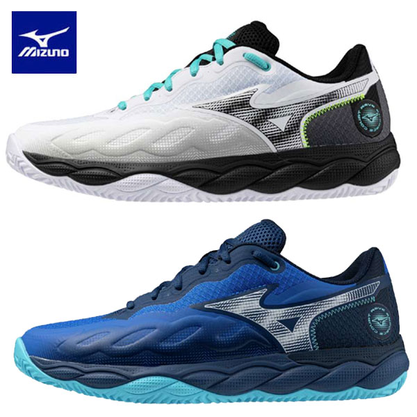 即納可★ 【MIZUNO】ミズノ 庭球シューズ 【粘土／砂入り口・入口人工芝厚地の外套】ウエーブエンフォースコート WIDE OC ユニ一発やる 61GB2431