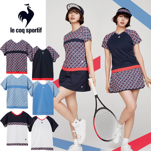 ルコックスポルティフ　テニスウェア　上下セット　レディースMサイズ le coq sportif ルコック レディス テニスウェア 上下セット