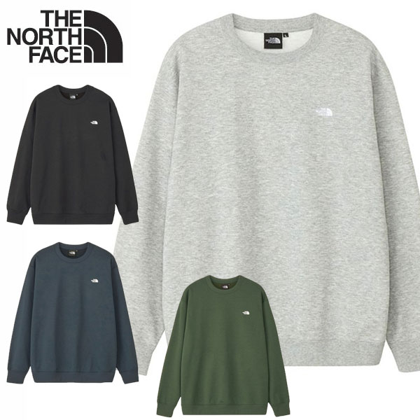 即納可★ 【THE NORTH FACE】北の方人間の顔 スモールロゴヘザースウェットクルー ユニ一発やる  NT62532