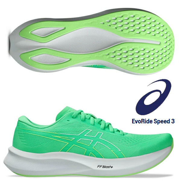 即納可★【asics】アシックス EvoRide Speed 3 メンズ ランニングシューズ 1011B969 300
