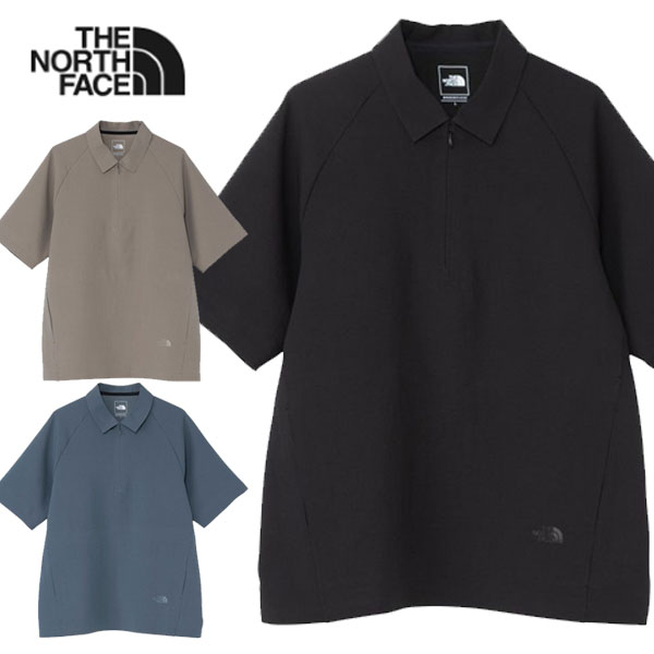 送料無料 メール便発送 即納可☆【THE NORTH FACE】ノースフェイス トランクルショートスリーブジップポロシャツ（ユニセックス） NT22660