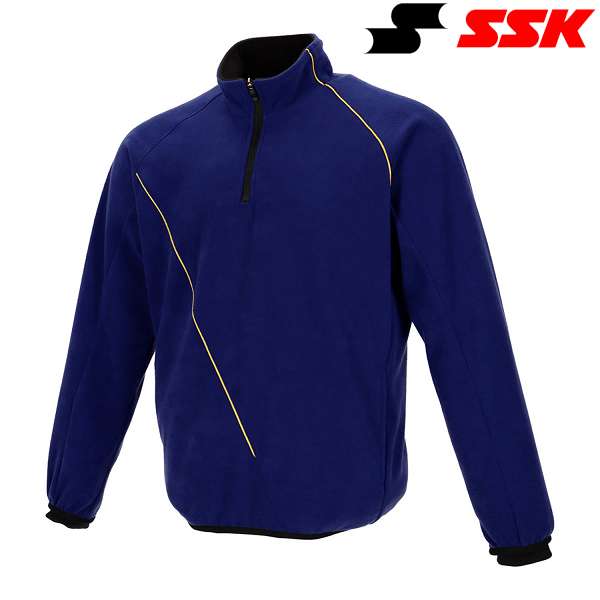 ◆◆ ＜エスエスケイ＞ SSK ジュニアフリースジャケット ハーフZIP長袖(裏タフタ) BWF230HZJ (63)