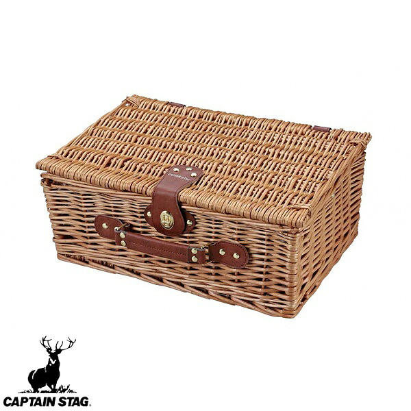 ◆◆ ＜キャプテン スタッグ＞ CAPTAIN STAG ピクニックバスケット（トランク） UT-1001 6,810円