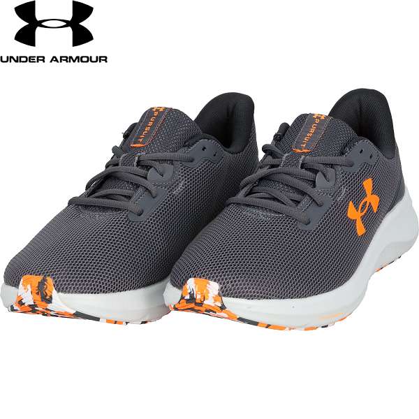 ◆◆◎ ＜アンダーアーマー＞ UNDER ARMOUR UAチャージド パスート4(陸上・ランニング/メンズ) 3028254 (Castlerock/Anthracite/BlazeOrange(025)) 5,870円