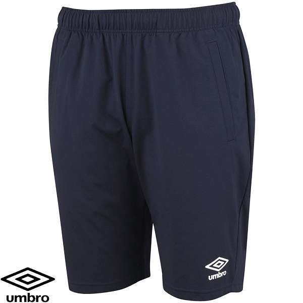 ◆◆○メール便発送 ＜アンブロ＞ UMBRO サッカー ジュニア ウォームアップハーフパンツ (NVY：ネイビー) UAS2351JP-NVY