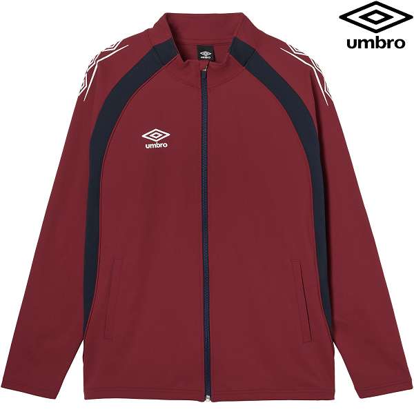 ◆◆○ ＜アンブロ＞ UMBRO ウォームアップジャケット UF6SJG01MA (WR00：ぶどう酒赤いこと)