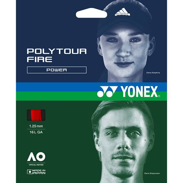 ◆◆ ＜ヨネックス＞ YONEX ポリツアーファイア120 PTF120R2 (001)