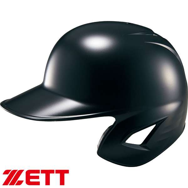 ◆◆○ ＜ゼット＞ ZETT 軟式 ヘルメット 打者用ヘルメット 片耳 (1900：ブラック) BHL308-1900