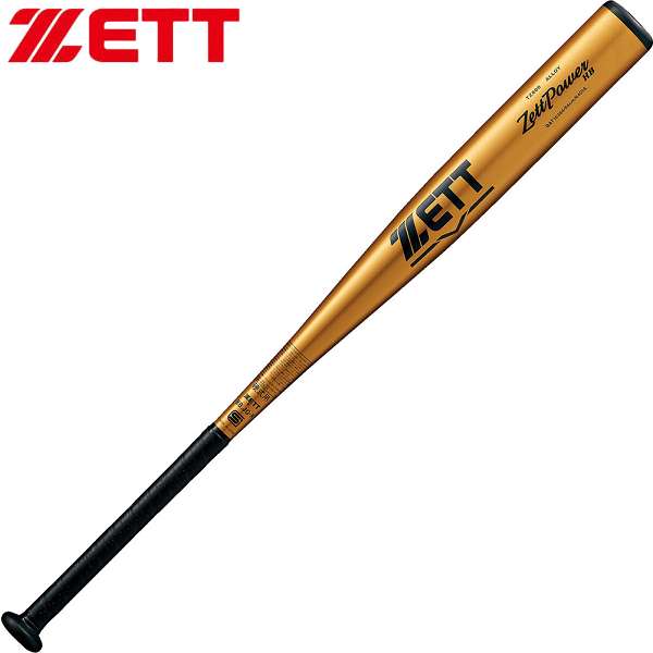 ◆◆○ <ゼット> ZETT 硬式金属製バット ZettPower HB BAT16384 (8200:ゴールド) 野球 BAT16384-8200