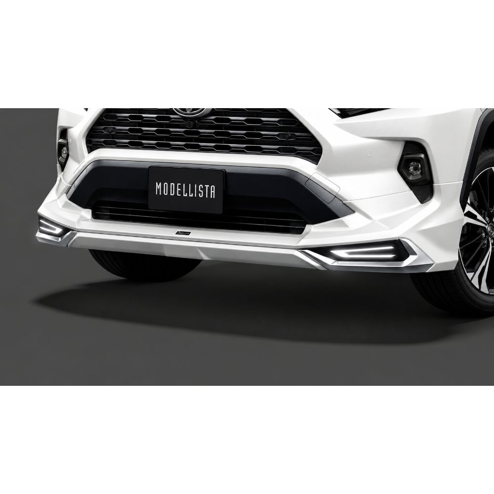新品 未使用 純正部品 トヨタ モデリスタ MODELLISTA RAV4 MXAA54 AXAH52 50系 前期 後期 フロントスポイラー LED フロントフォグランプ付車 塗装済 ホワイトパールクリスタルシャイン 070 A0 樹脂 ABS メッキ ドレスアップ パーツ 希少 レア|ガジェットジャパン 店