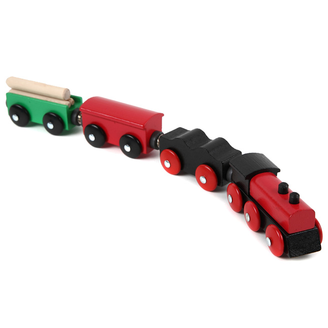 mickey wooden train