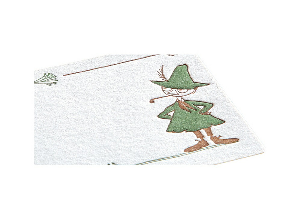 楽天市場 メーカー公式ショップ 新商品 ムーミン ネームカード 活版 スナフキン 2156 学研ステイフル 学研ステイフル 楽天市場店