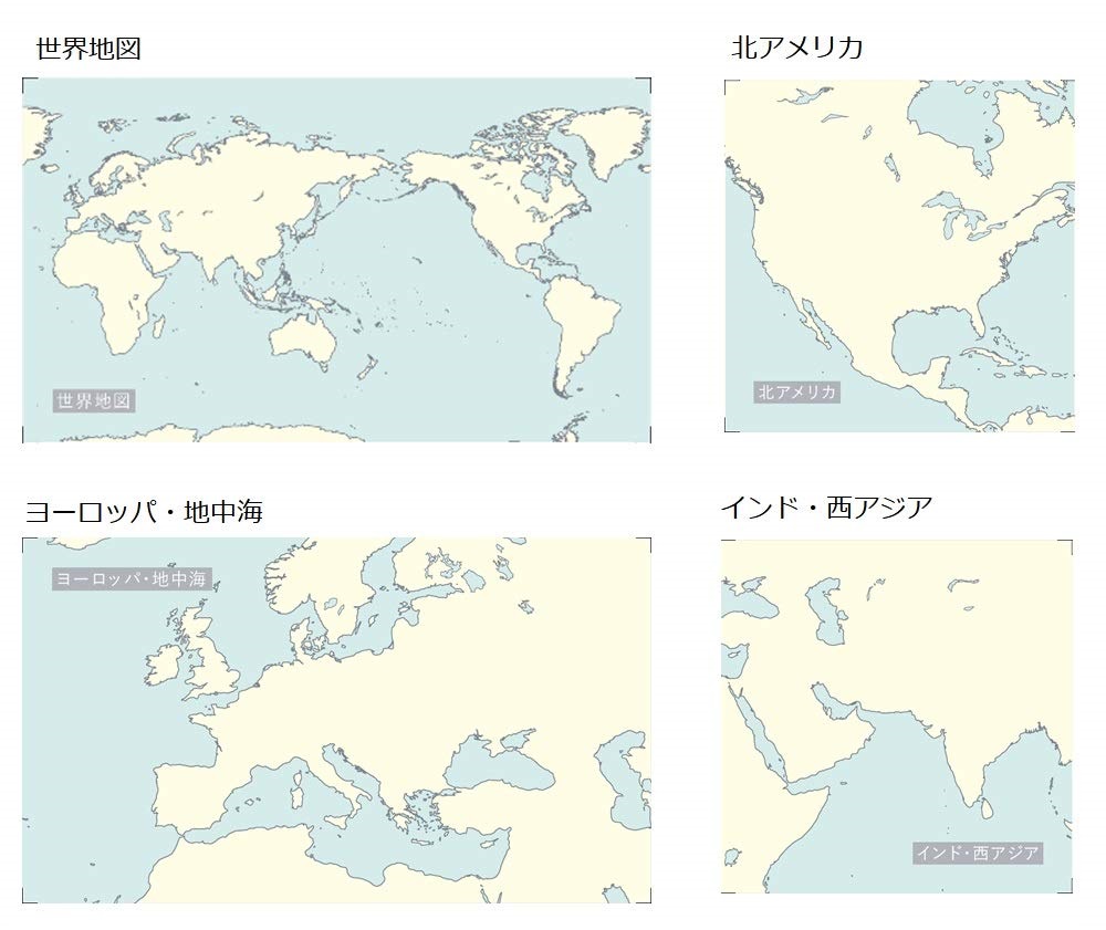地図 世界