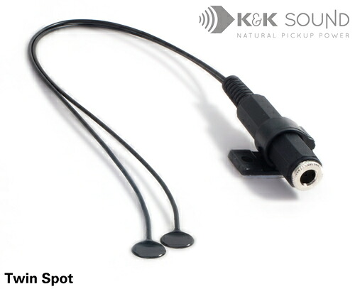 【マラソン限定♪エントリーで全商品P10倍!!】K&K 多用途 ピエゾ ピックアップ Twin Spot Classic Pickup / アコースティックギターやバイオリンなどの弦楽器にも！｜楽器de元気