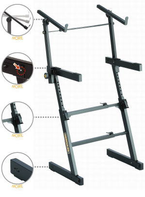 楽天市場】HERCULES KS410B Z型キーボードスタンド : MUSICLAND KEY -楽器-