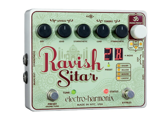 【4/5~9 P5倍or10倍!(対象外あり)】Electro Harmonix Ravish Sitar〈エレクトロハーモニクス〉