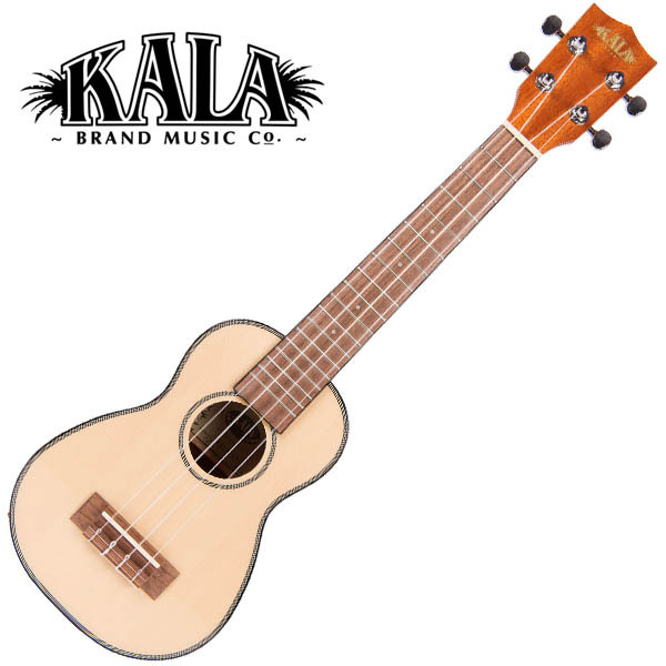 KALA KA-SSLNG Solid Spruce Top Gloss Soprano Long Neck Ukulele w/bag ソプラノロングネックウクレレ【カラ】