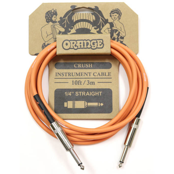 【2/23-27 P5倍or10倍!(対象外あり)】ORANGE CA034 CRUSH Instrument Cable 10ft/3m Straight 楽器用シールドケーブル〈オレンジ〉画像