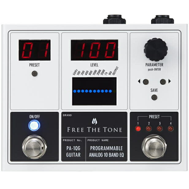 楽天市場】Free The Tone PROGRAMMABLE ANALOG 10 BAND EQ PA-1QB 新品