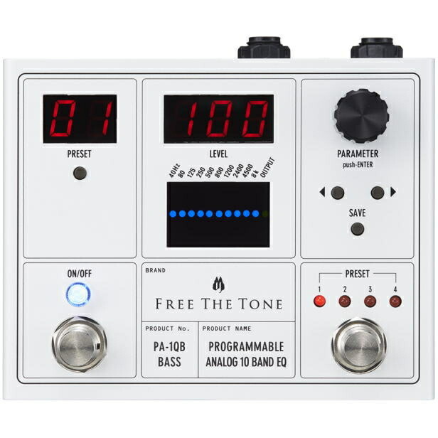 Free The Tone PA-10B BASS ベース用イコライザー Free The Tone PA-10B BASS ベース用イコライザー
