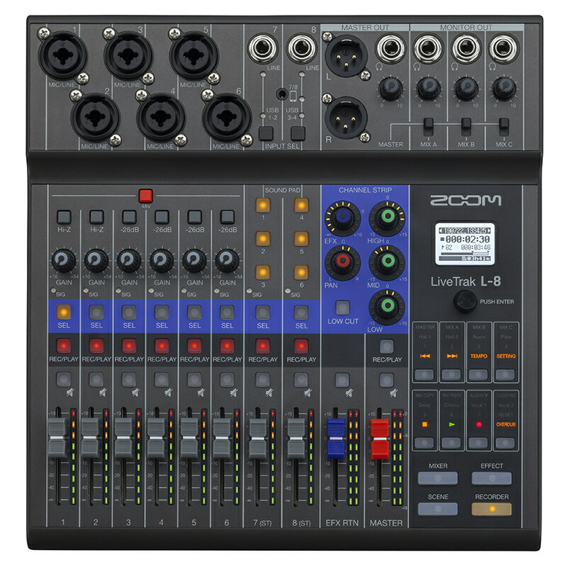 Zoom LiveTrak L-8(キャリーバッグ付)デジタルミキサー 4524.jpg
