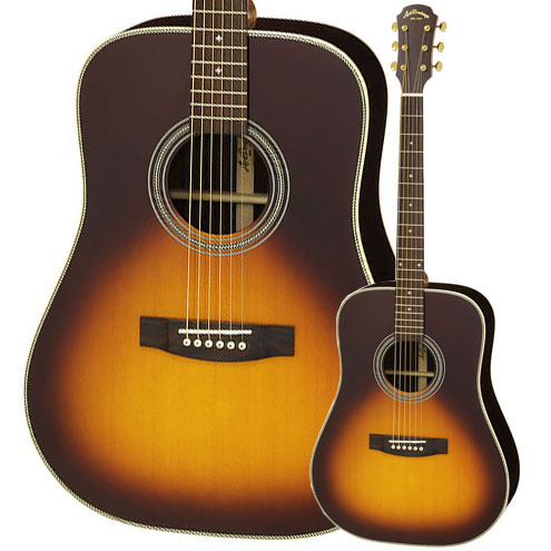 Aria Dreadnought アコースティックギター AD-28BS AriaCompany - 686.Aria AD-28BS❗️トップ単板❗️檄鳴り‼️の