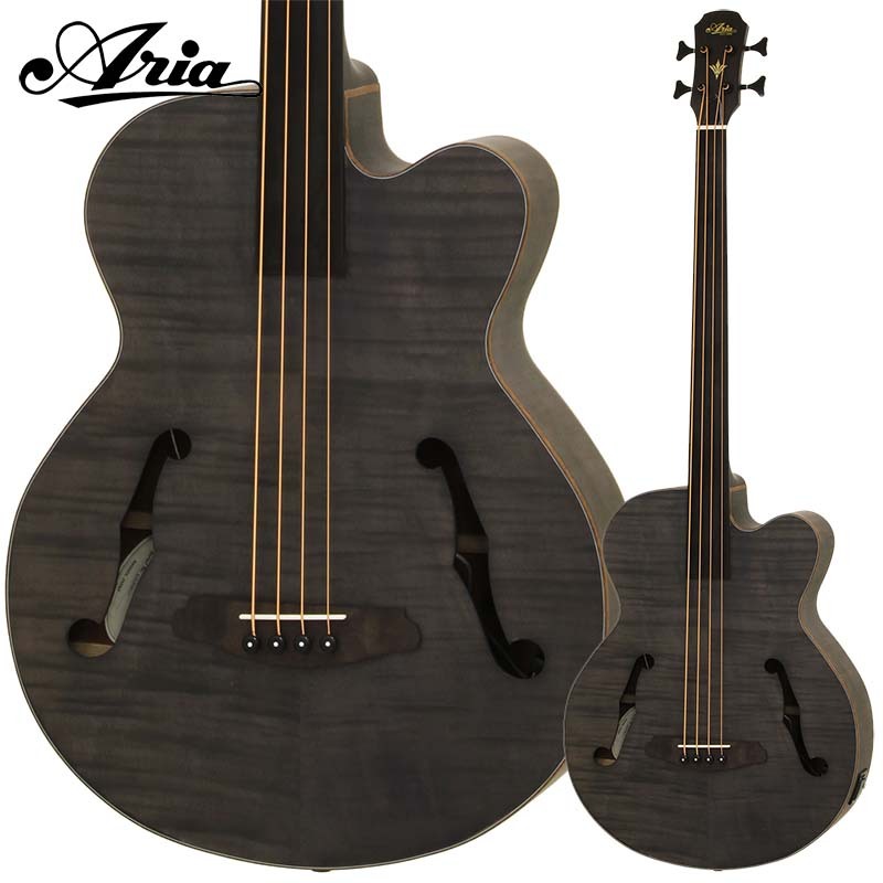 Aria アコースティックベース フレットレス 楽天市場】新品 Aria(アリア) / FEB-F2/FL STBK エレアコベース
