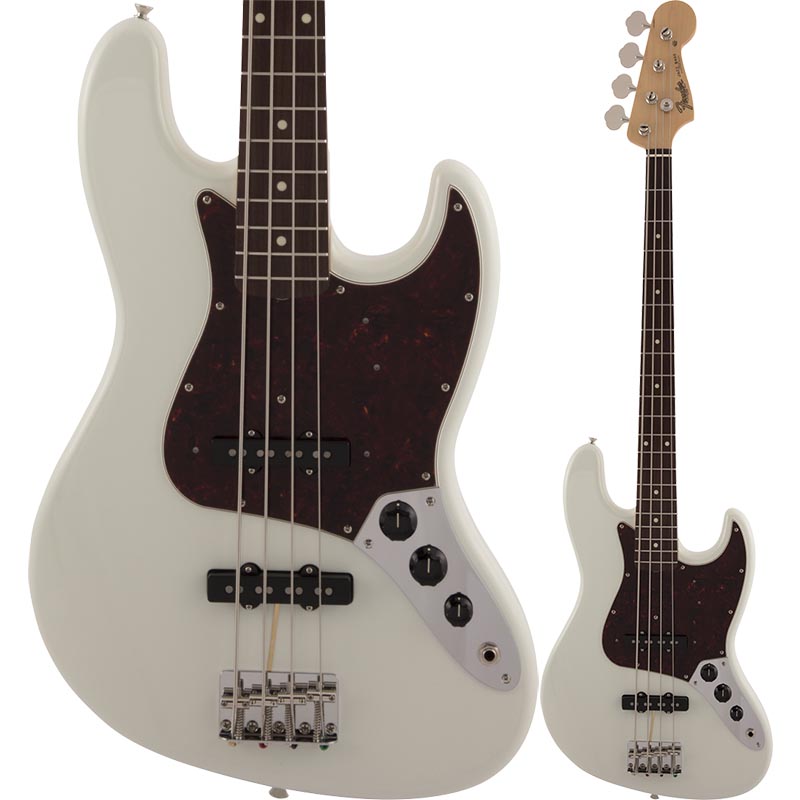 【マラソン限定♪エントリーで全商品P10倍!!】Fender Made in Japan Traditional 60s Jazz Bass, Rosewood Fingerboard, Olympic White フェンダージャパン 【ジャズベース】|楽器de元気