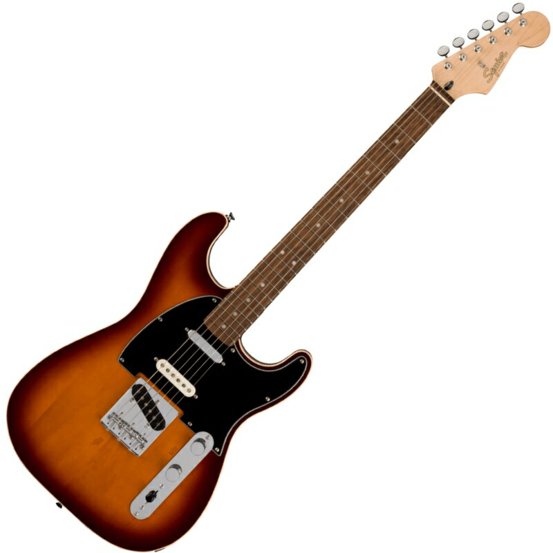 【4/5～9 P5倍or10倍!(対象外あり)】Squier by Fender Paranormal Custom Nashville Stratocaster, Laurel Fingerboard, Black Pickguard, Chocolate 2-Color Sunburst〈スクワイアー〉