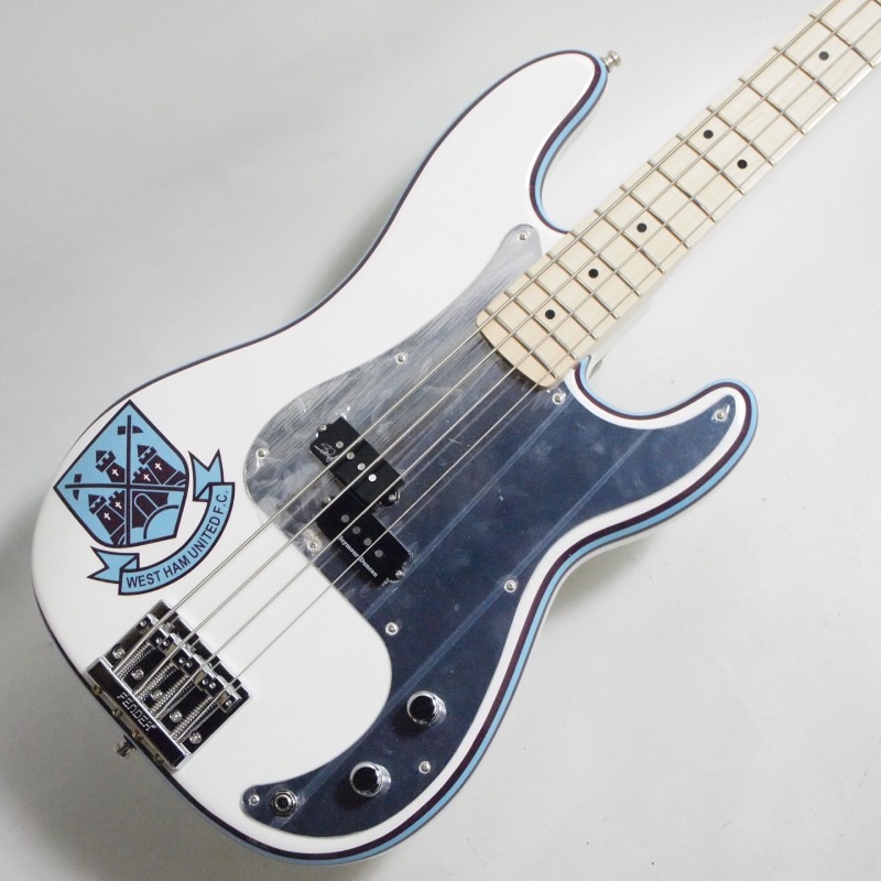 【マラソン限定♪エントリーで全商品P10倍!!】Fender Iron Maiden Steve Harris Precision Bass Olympic White フェンダー｜楽器de元気