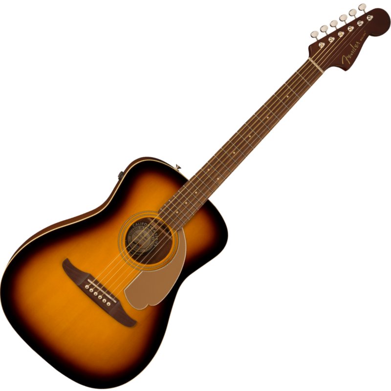 【～4/12 P5倍or10倍!(対象外あり)】Fender Malibu Player, Walnut Fingerboard, Gold Pickguard, Sunburst エレアコ フェンダー