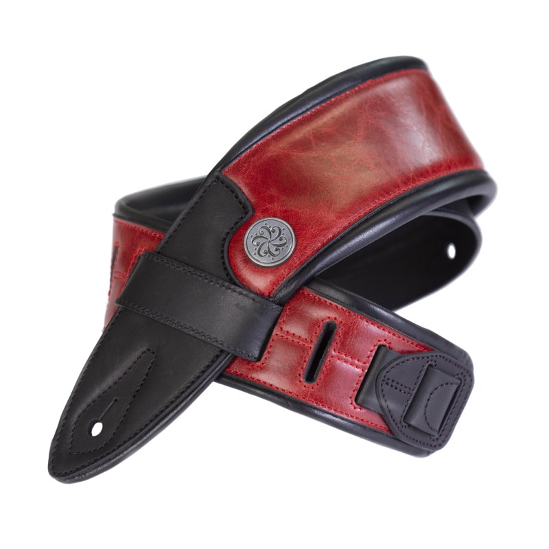 Darkglass Electronics Leather Strap Crimson ギター ベース用ストラップ〈ダークグラスエレクトロニクス〉