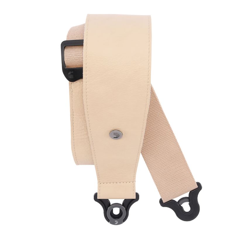 D'Addario 30BAL01 Tan Comfort Leather Auto Lock Guitar Strap ギター/ベース用ロックストラップ ダダリオ